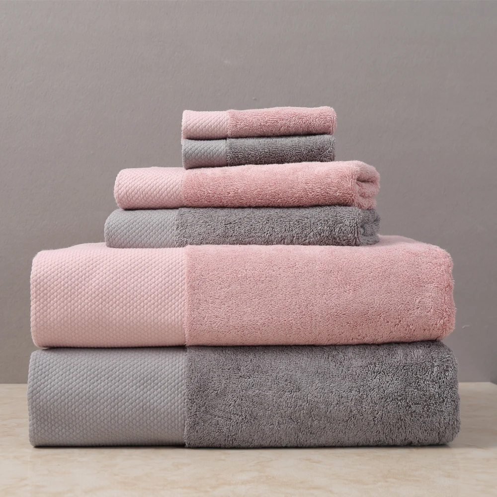 Wholesale luxury large adult hotel spa terry bath towels 100% cotton 70 x 140