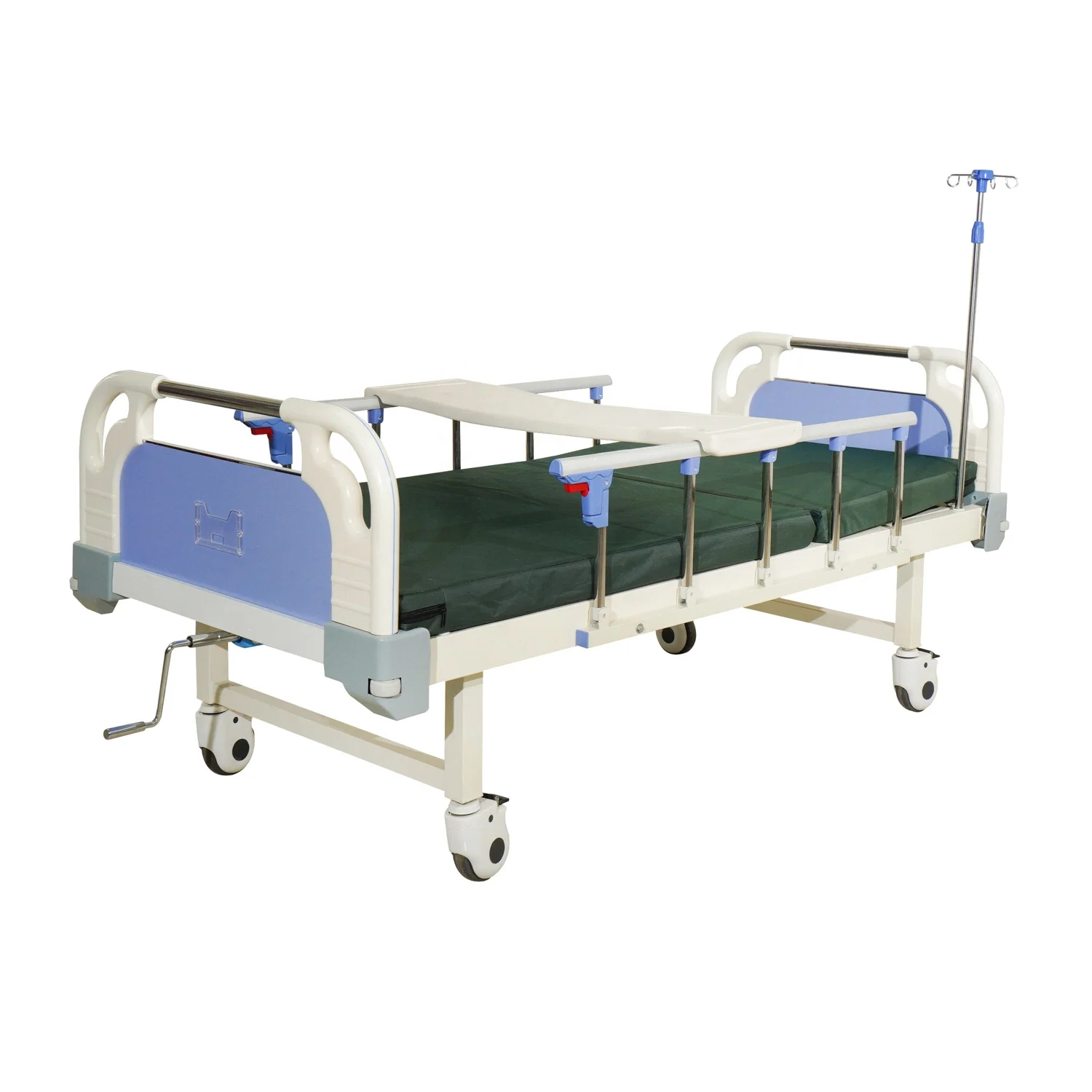 China Supplier Hospital Outpatient Bed Nursing Bed Hospital Furniture Metal Single Crank Sales High Quality Regular Bed