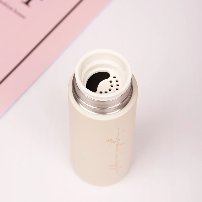 Unique Portable Luxury Outdoors Double Wall Designer Wood Grain Drinking Flasks Vacuum Thermos