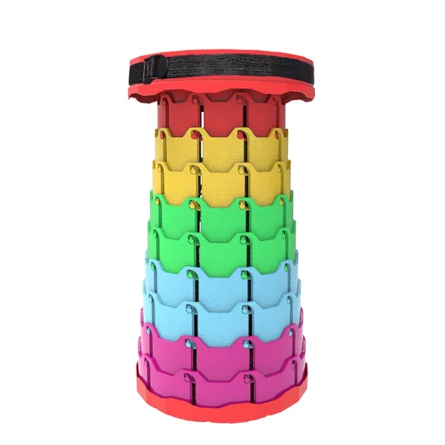 Cheap Portable Collapsible Retractable Lightweight Plastic Outdoor Camping Fishing Picnic Foldable Telescopic Stool