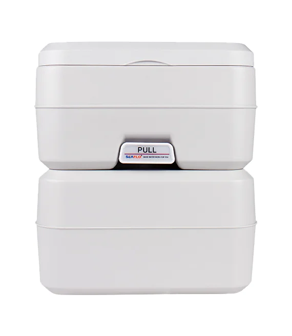 SEA FLO 10L 20L Fresh Waste Water Tank Prefab Mobile Toilet Portable for Camping Ca ravan Van Portable Toilet Outdoor with Tank