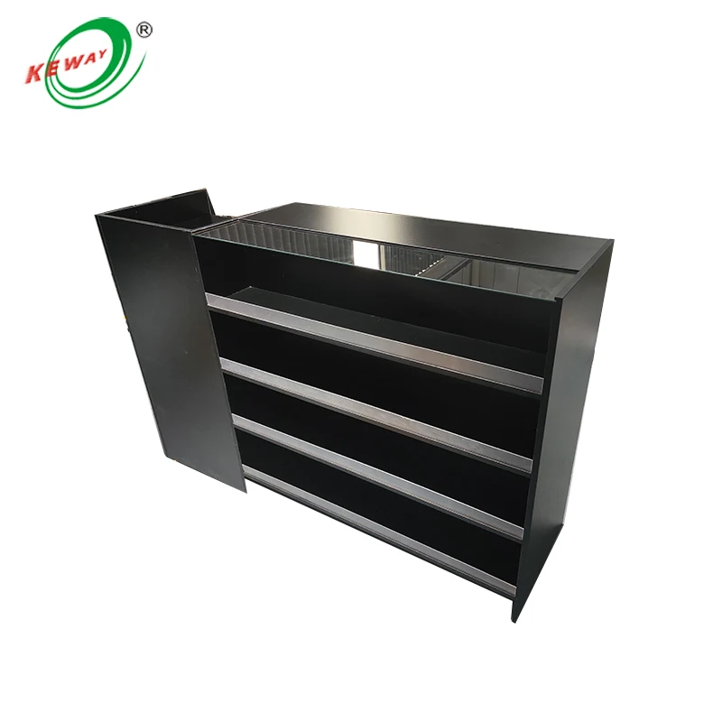 Customized Luxury Acrylic & Wood Display Shelves for Exhibitions Shops Cash Counter