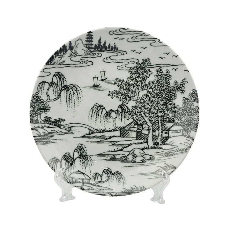 KaiMai Plate Sublimation Ceramic Wholesale Luxury Dinnerware Porcelain Plates High Quality Dinner Plate and Dishes