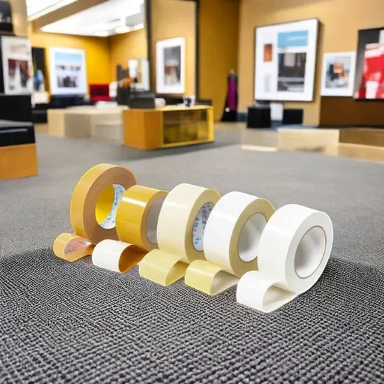 Wholesale high viscosity Removable self adhesive non slip tape cloth double sided carpet tape