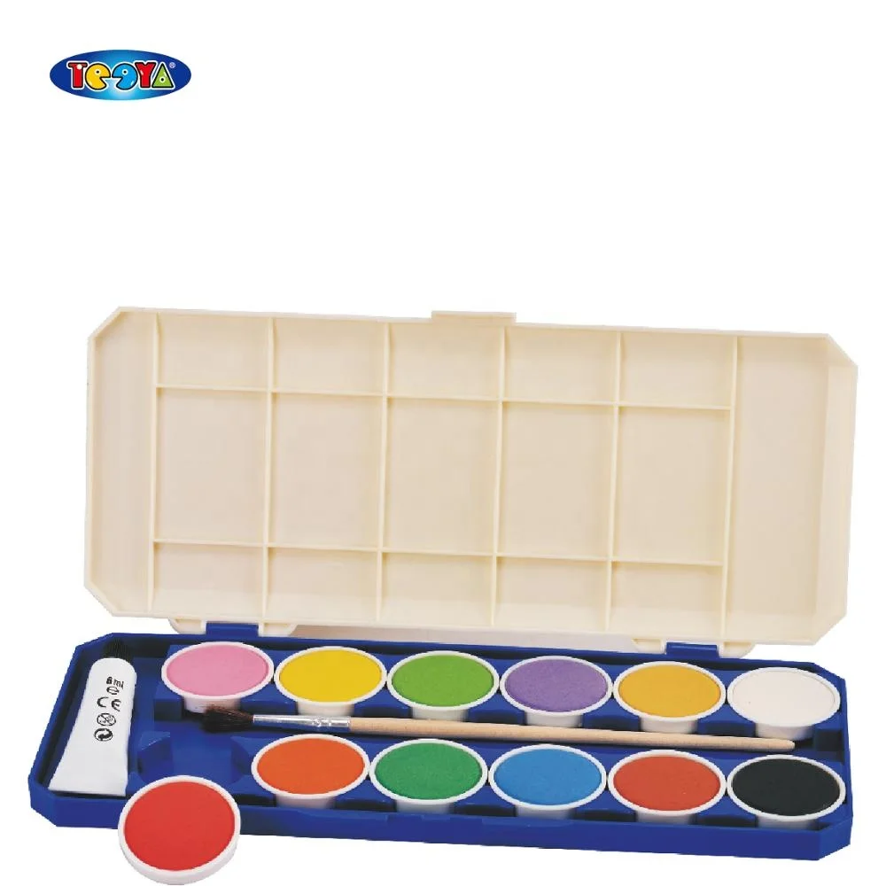 12 COLOR 28MM WASHABLE WATERCOLOR CAKE SET