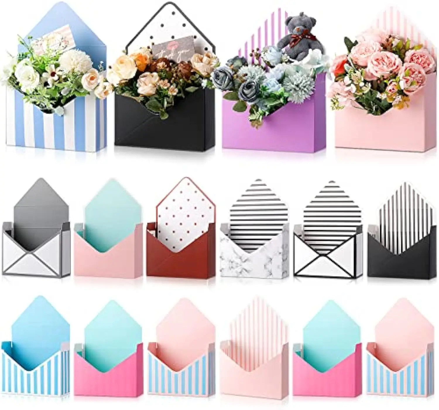 Florist Bouquet Envelope Box Bouquet Wrapping Gift box packaging flower necklace gift jewelry paper box