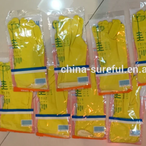 Household Cleaning Latex Gloves Silicone Dishwashing Gloves Kitchen Rubber Latex Gloves