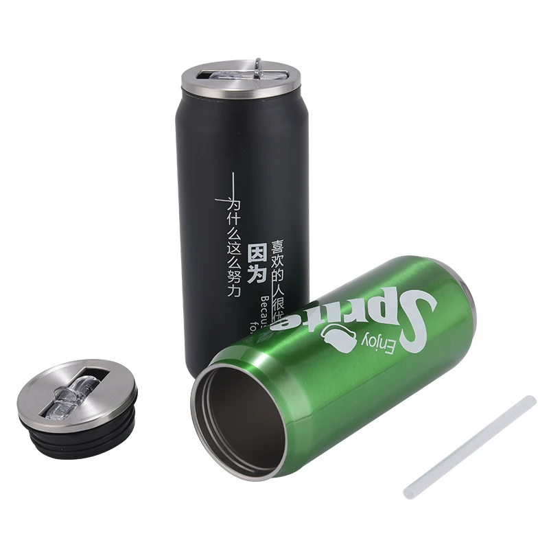 2021 Amazon Best Sale Sublimation Blank Stainless Steel Double Wall Cola Water Bottle Thermos Vacuum Coke Cans