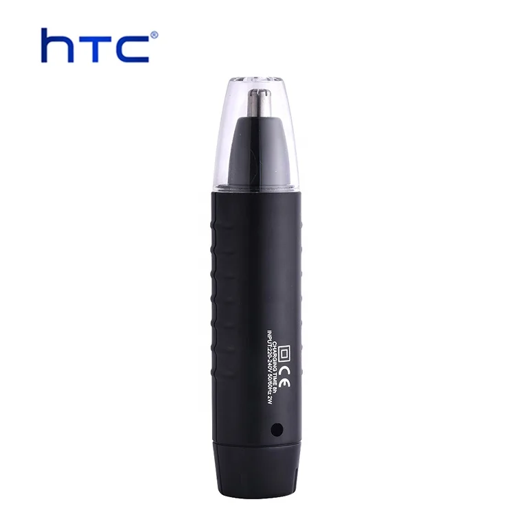 HTC round tipped top rated nose trimmer 3in1 car matte eyebrow shaving ear green