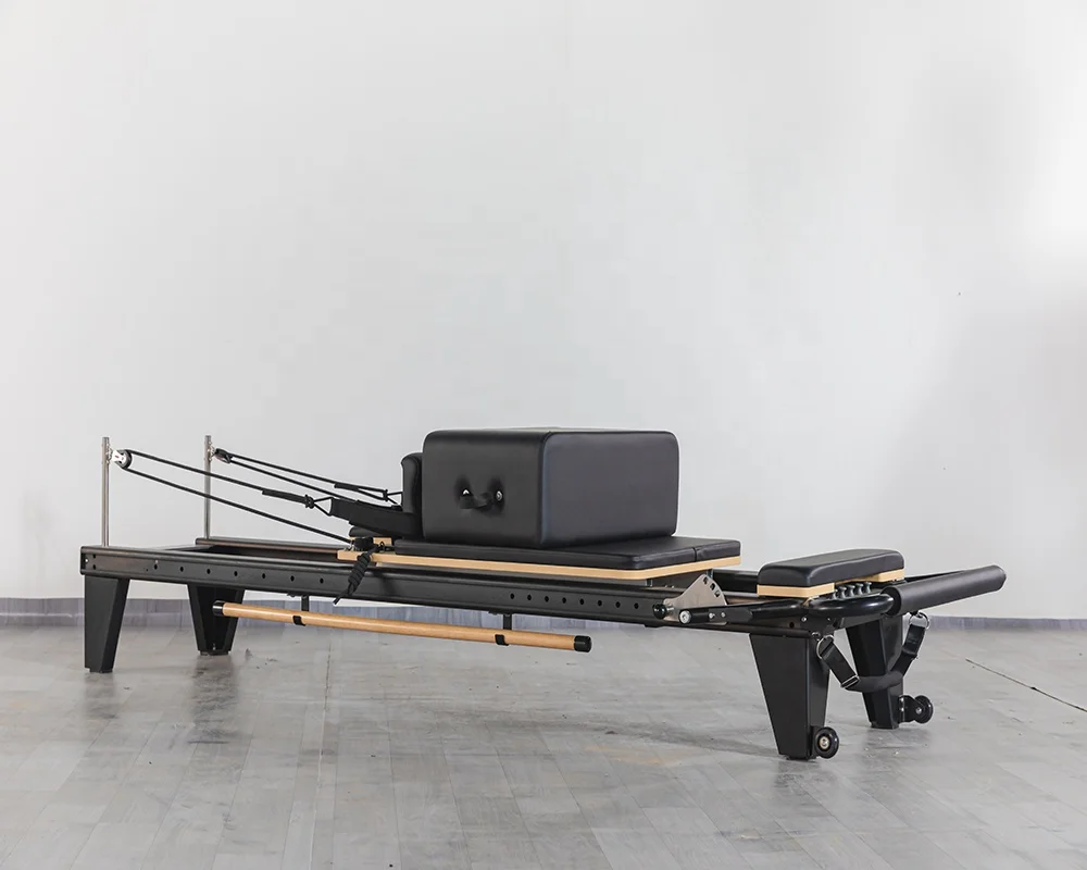 Customized logo high foot pilates bed pilates reformer aluminum with big box and jump board
