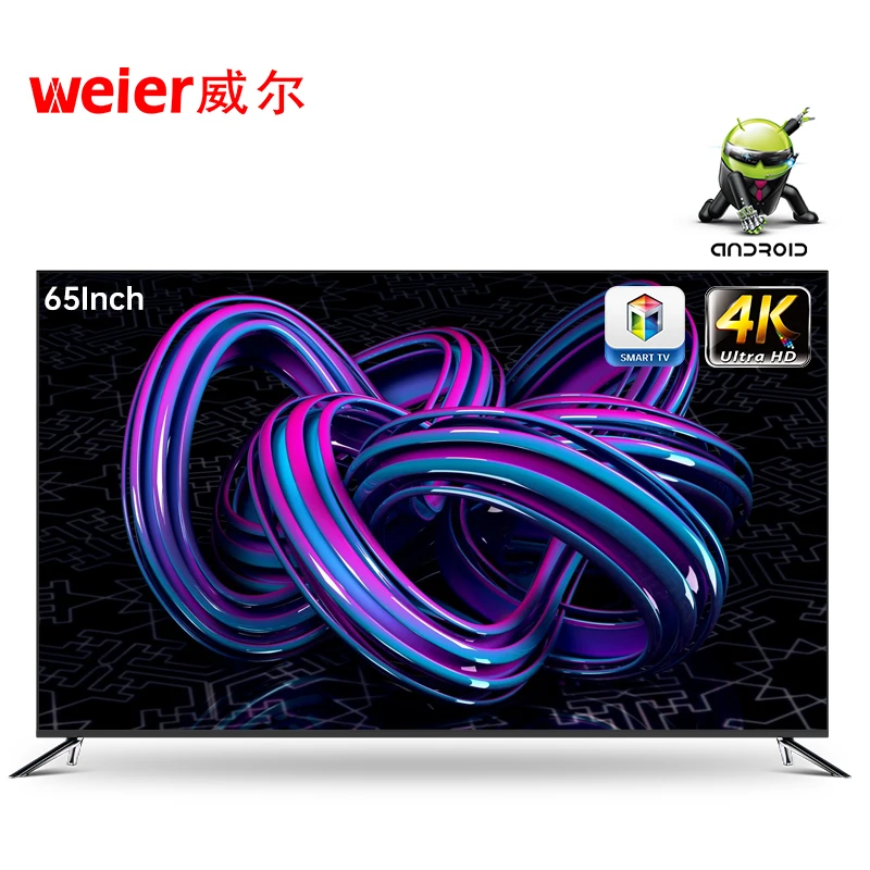 Weier TV manufacturing factory OEM/ODM LED QLED 4k smart TV