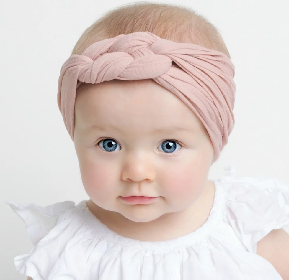 Baby kid customer floral fable hair headband