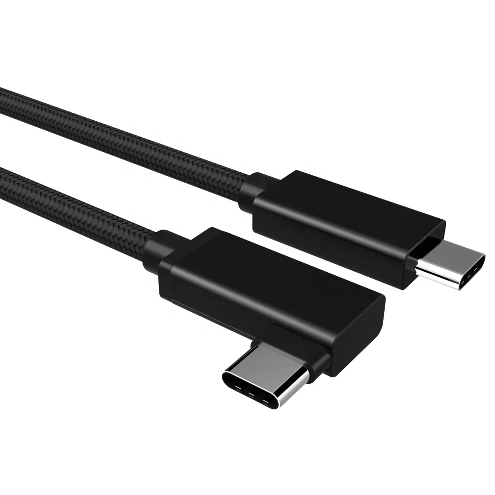Elbow Angle USB Type C Cable 90 Degree USB C Cord Fast Charge 5A 100W PD3.0 4K Display Full Feature For Macbook Google Pixel