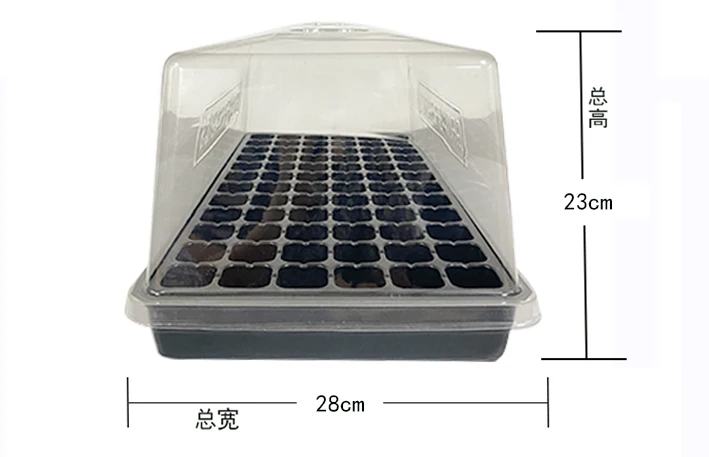 Plastic Plant Propagator Trays Kit Seedling Starter Germination With Lid For Greenhouse Seed Planting Tray