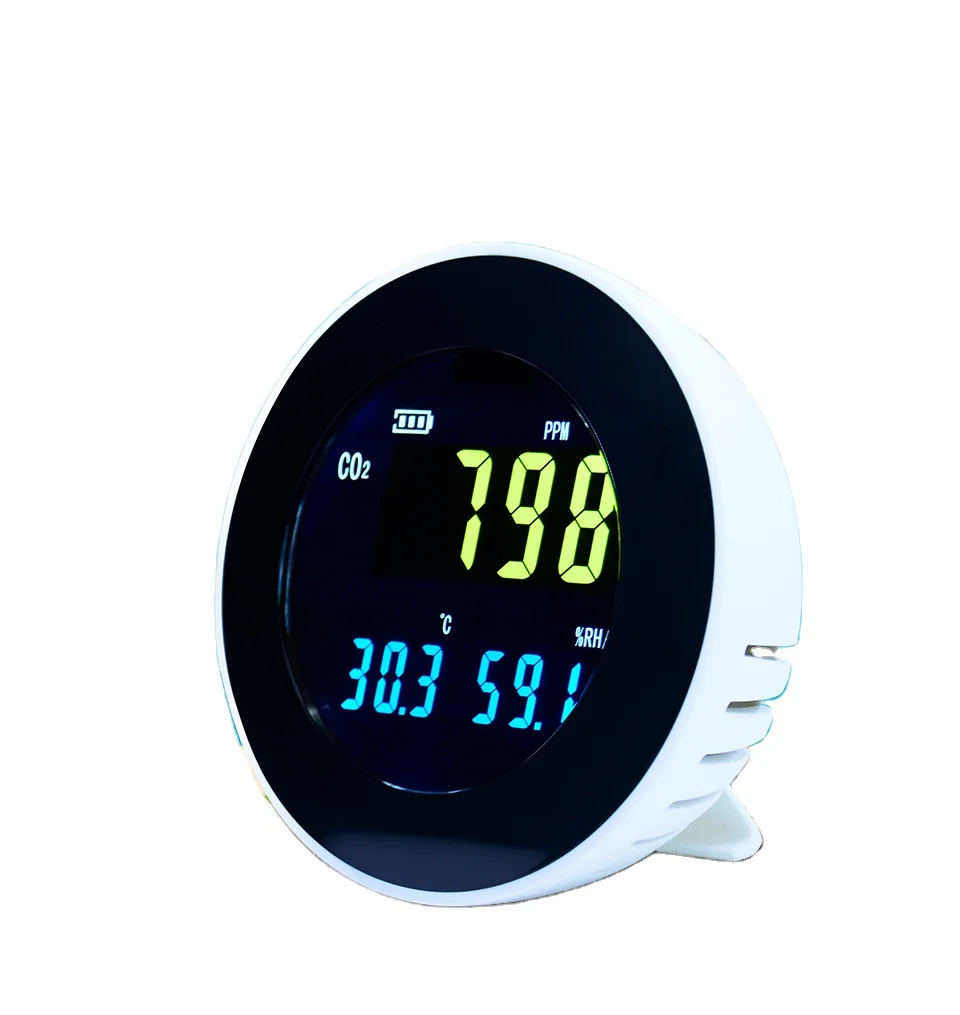 HT-501 ЖК-дисплей для внутреннего Измеритель Качества Воздуха CO2 датчик температуры монитора монитор метр Газоанализаторы 0 1 ~ 99.9% относительной влажности