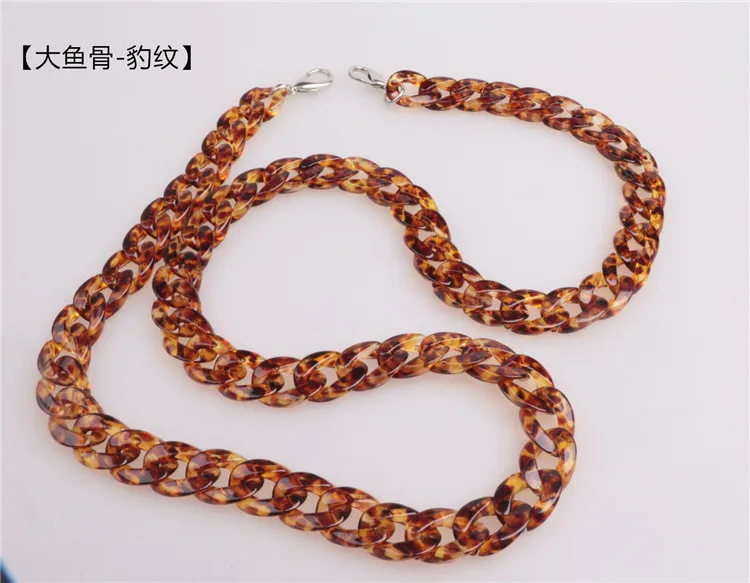 
Acrylic Resin Chain Bag Strap for Handbags Women Gold Purse Chains for Plastic Bags Accessories Acrylic Plastic Chain 