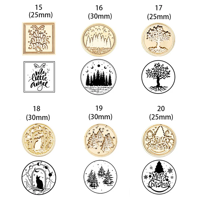 Wholesale Floral Custom Wax Seal Stamp Handle Set Sealing Wax Stick Mold Kit for Wedding Invitations