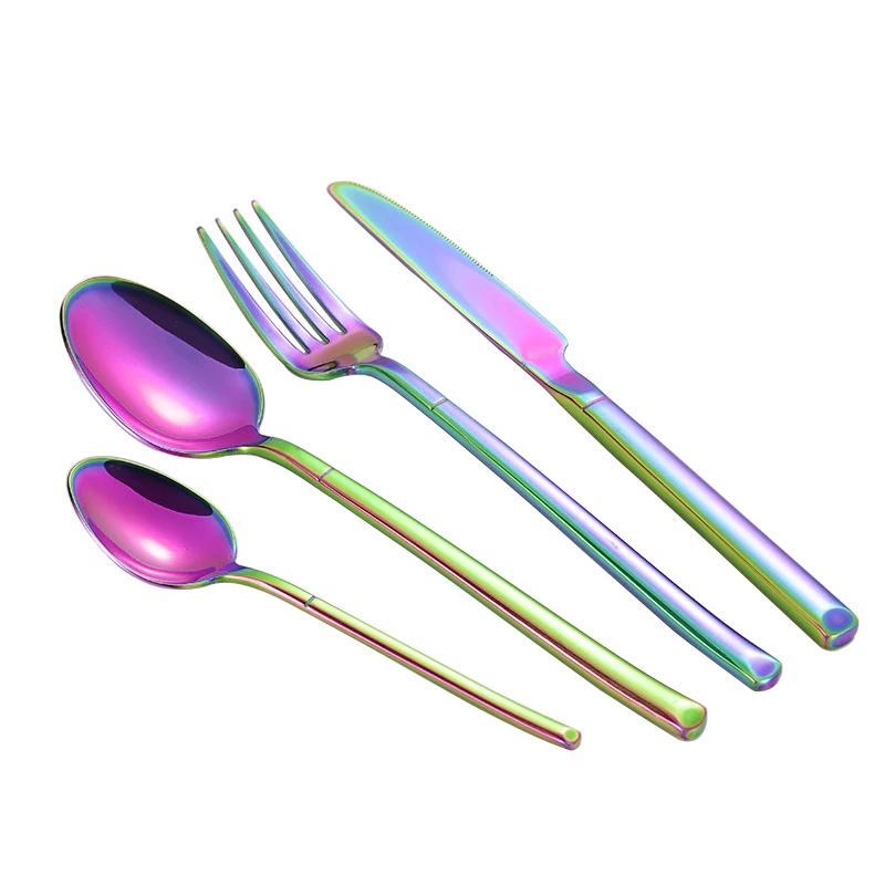 Набор столовых приборов из нержавеющей стали 18/10, с длинной ручкой