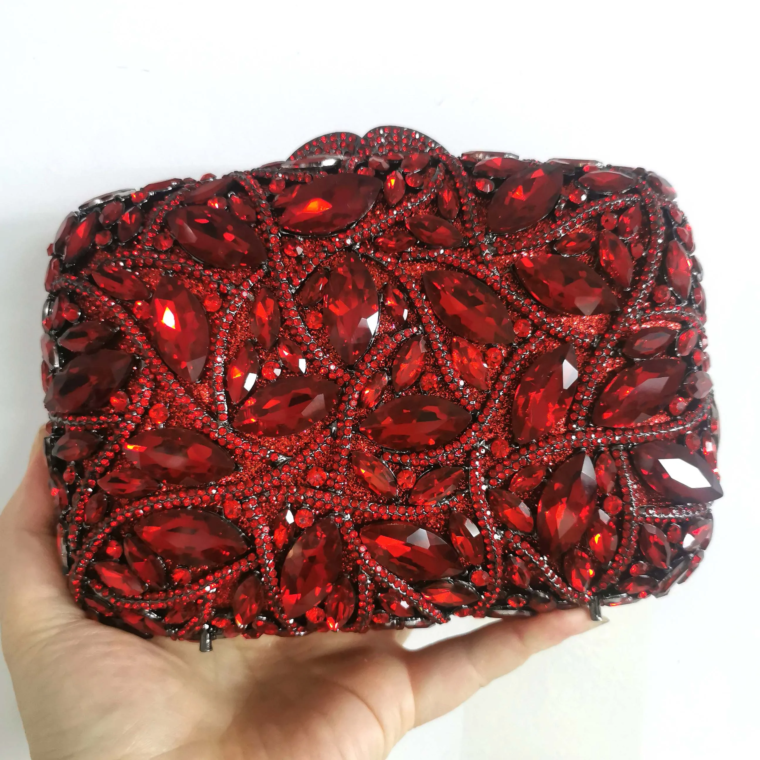 High quality Hand made rhinestone bag crystal crossbody purses