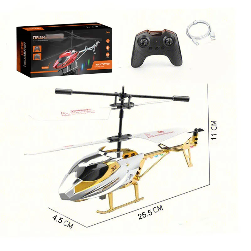 High Quality Fall Prevention Plastic Aircraft Model Remote Control Flying Helicopter Rc Toy With Light