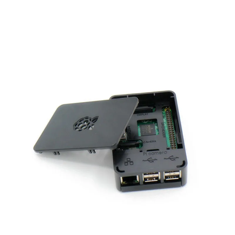 Новый стиль Raspberry Pi Box ABS Черная оболочка B + Pi3 3-го поколения 2-го общий профессиональный