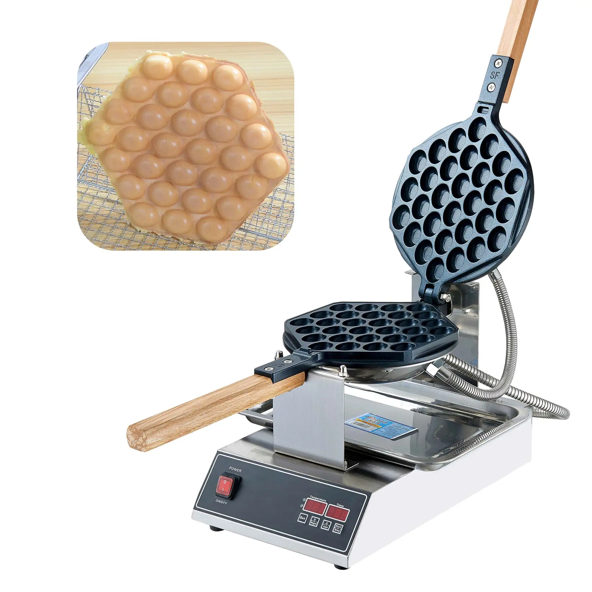 Popular Commercial Electr Waffl Maker HongKong Style Bubble Waffle Maker For Sale