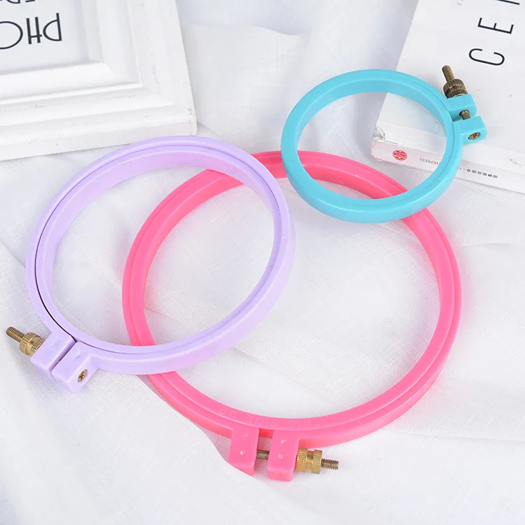 Colorful Plastic Embroidery Hoop All Kind Of Size
