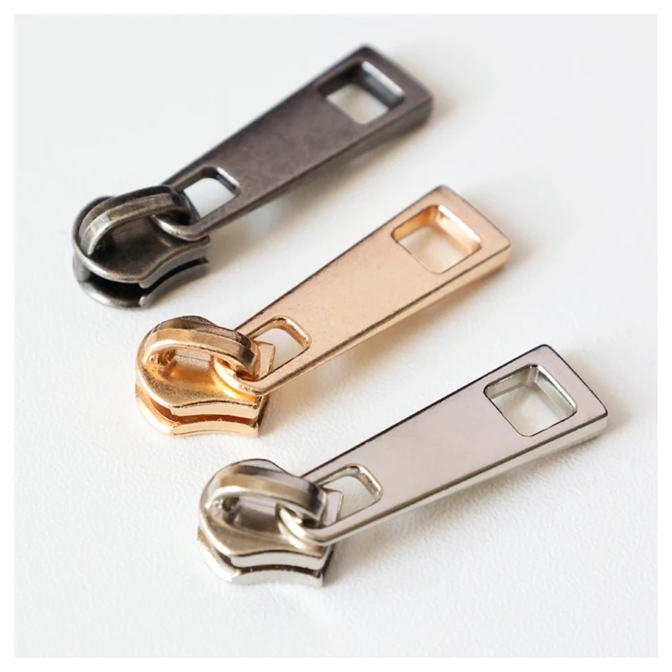 Zipper Jobber Non Lock Zipper Pulls Charm for Computer Bag Trolly Bag Wallet Handbag Metal Zinc Alloy Zipper Slider Puller