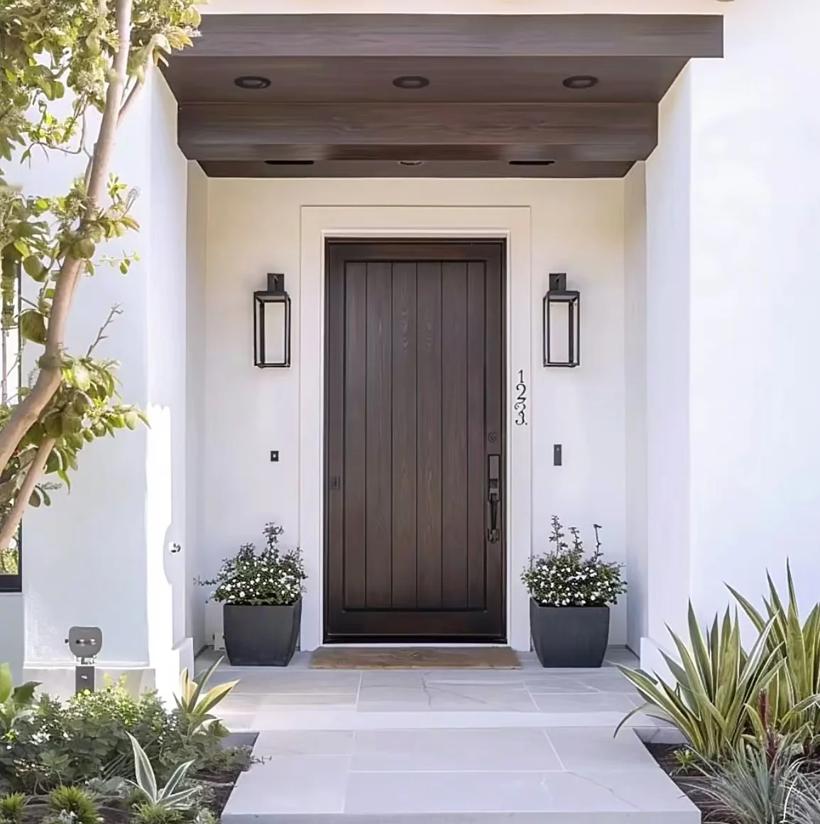 180-Degree Swivel Design Pivot Exterior Entry Doors Stainless Steel and Glass with High-End Appearance