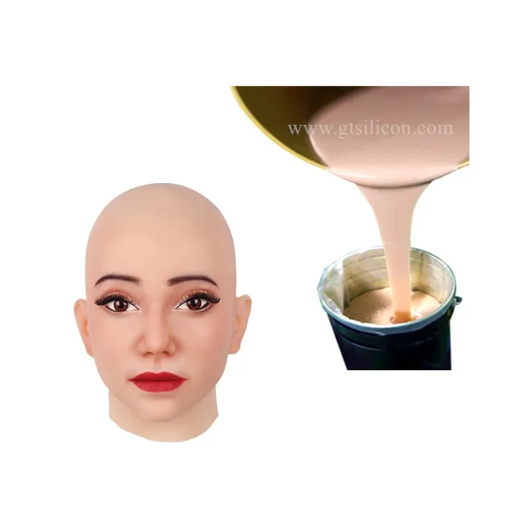 Hot Sale Liquid Cured Silicone Rubber Mold Making For Realistic Head Face Mask