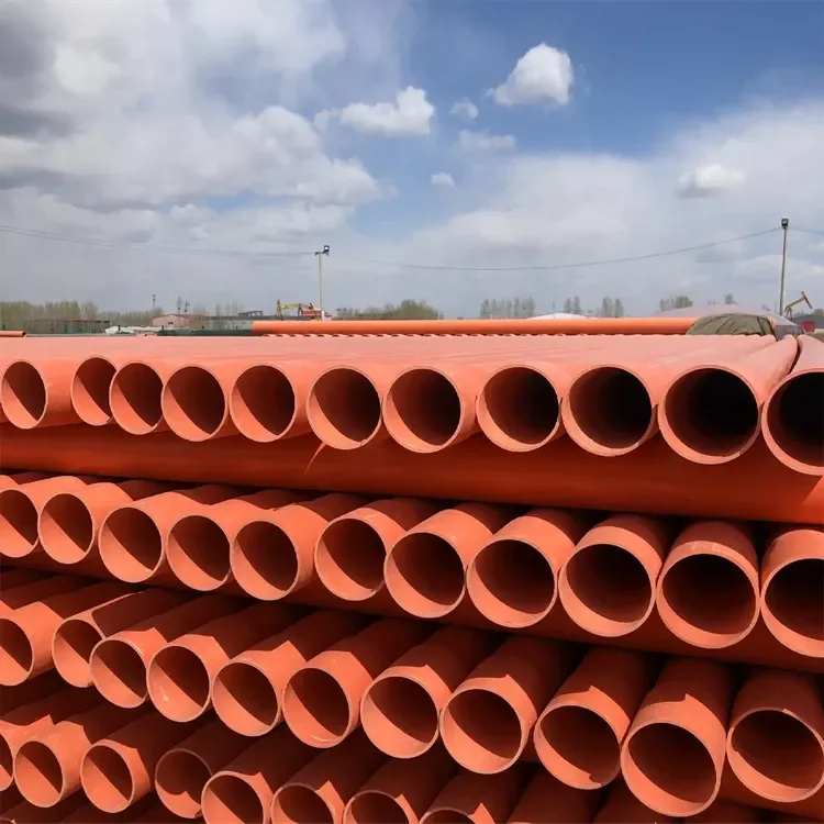 Embedded Type 200mm Round Shape CPVC Power Cable Protection Pipe For Laying Highways Pipelines