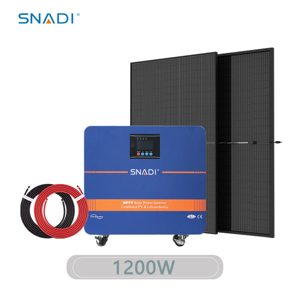 SNADI Off Grid 1200W All in One Solar Generator with Lithium Battery Solar Inverter Energy Storage System