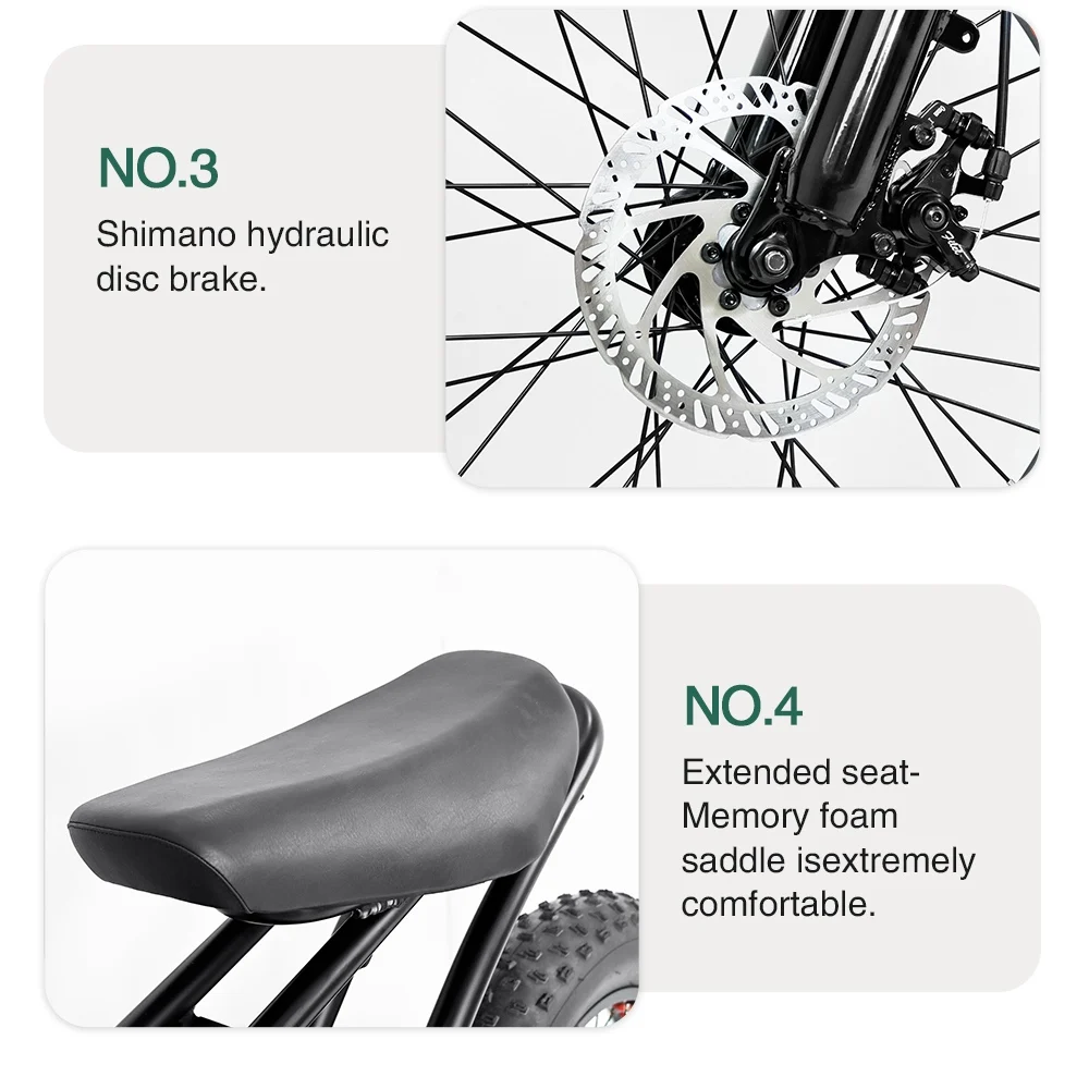 high power 48V 750W 1000w electric bike 20 inch 73 super dual  motor full suspension 7 speed electric motorcycle