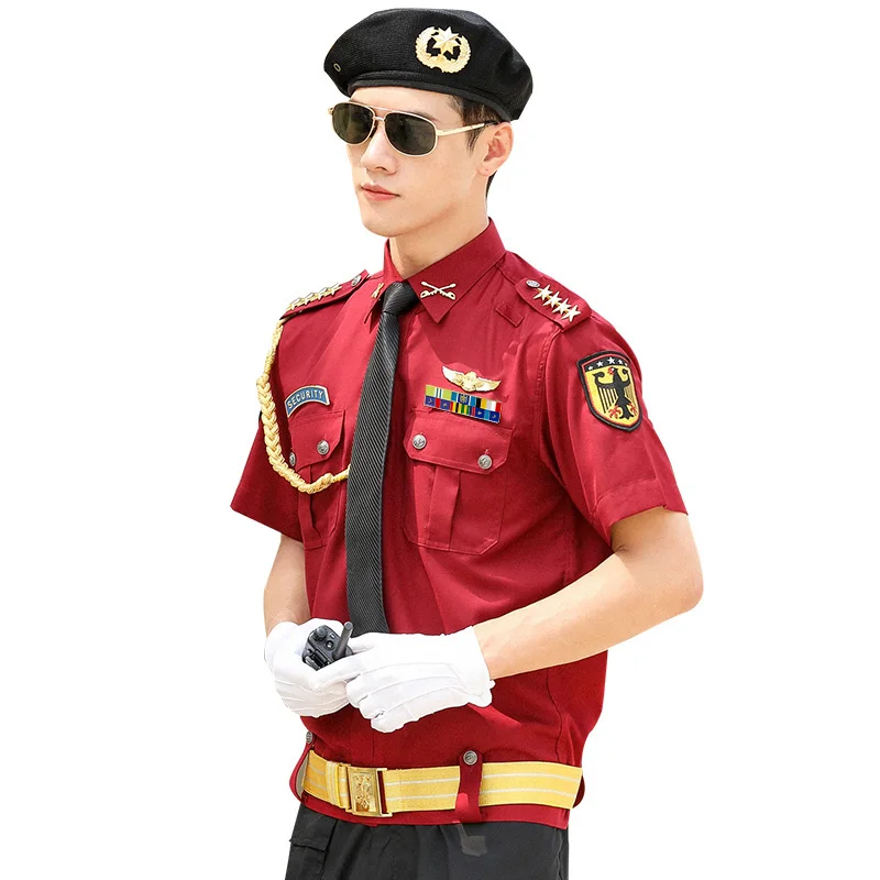 2020 New Design Security Guard Work Wear Security Uniform Jacket Shirt