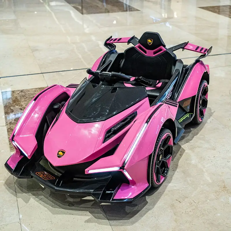 promotion boys 2 seater plastic body kids electric buggy 4 wheel rubber tyres 12v 24v 4x4 big truck 10years ride on car