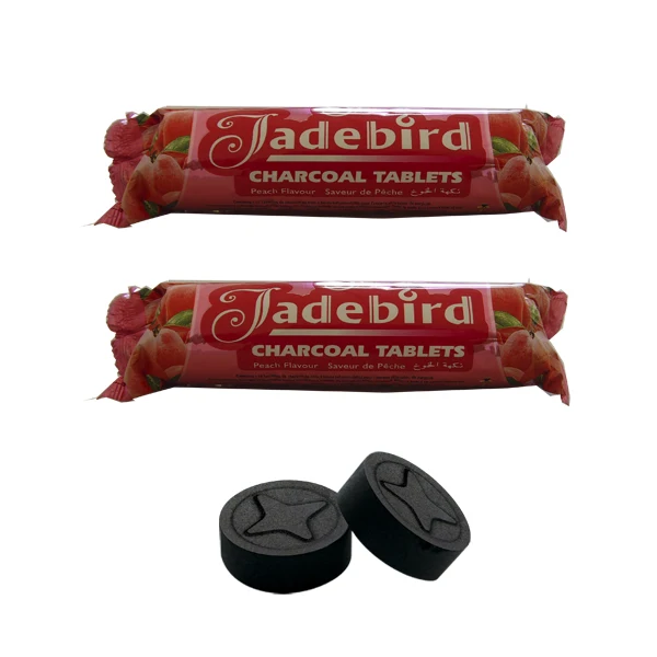 
 Long burning time bbq black 35mm hookah shisha charcoal coconut shell coco charcoal for shisha  