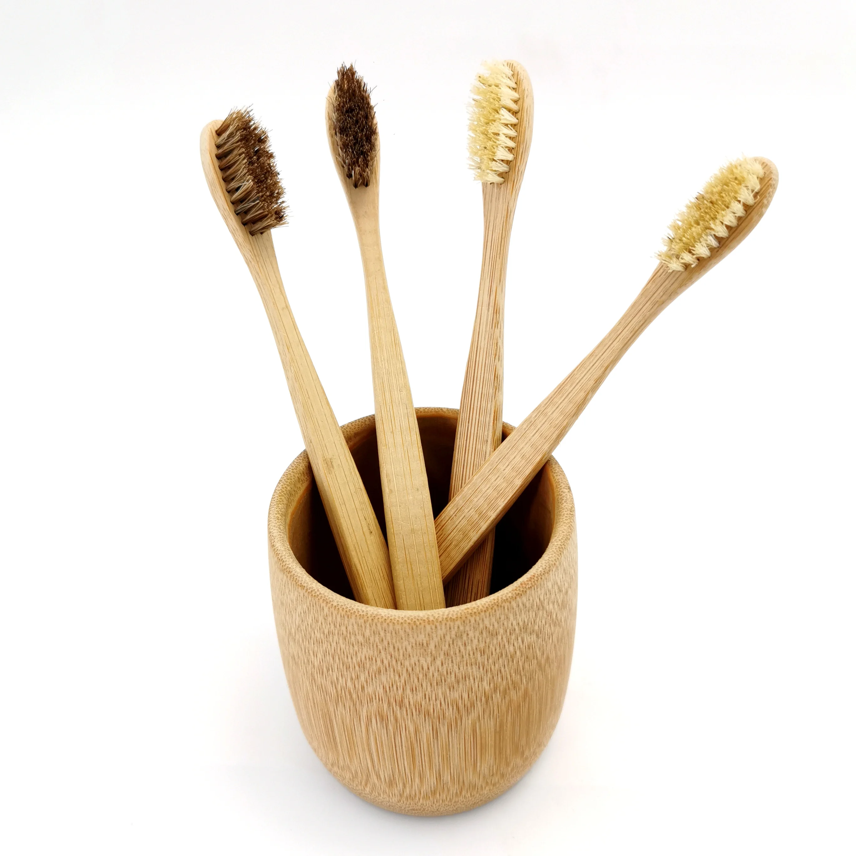 OEM available zero waste charcoal bristle bamboo wooden tooth brush