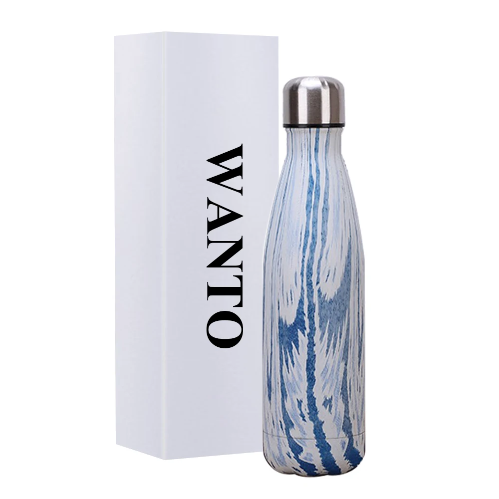 Wanto 17oz Amazon Top Ranking Stainless Steel Cola Shape Swelling Vacuum Flask With Custom Business Logo