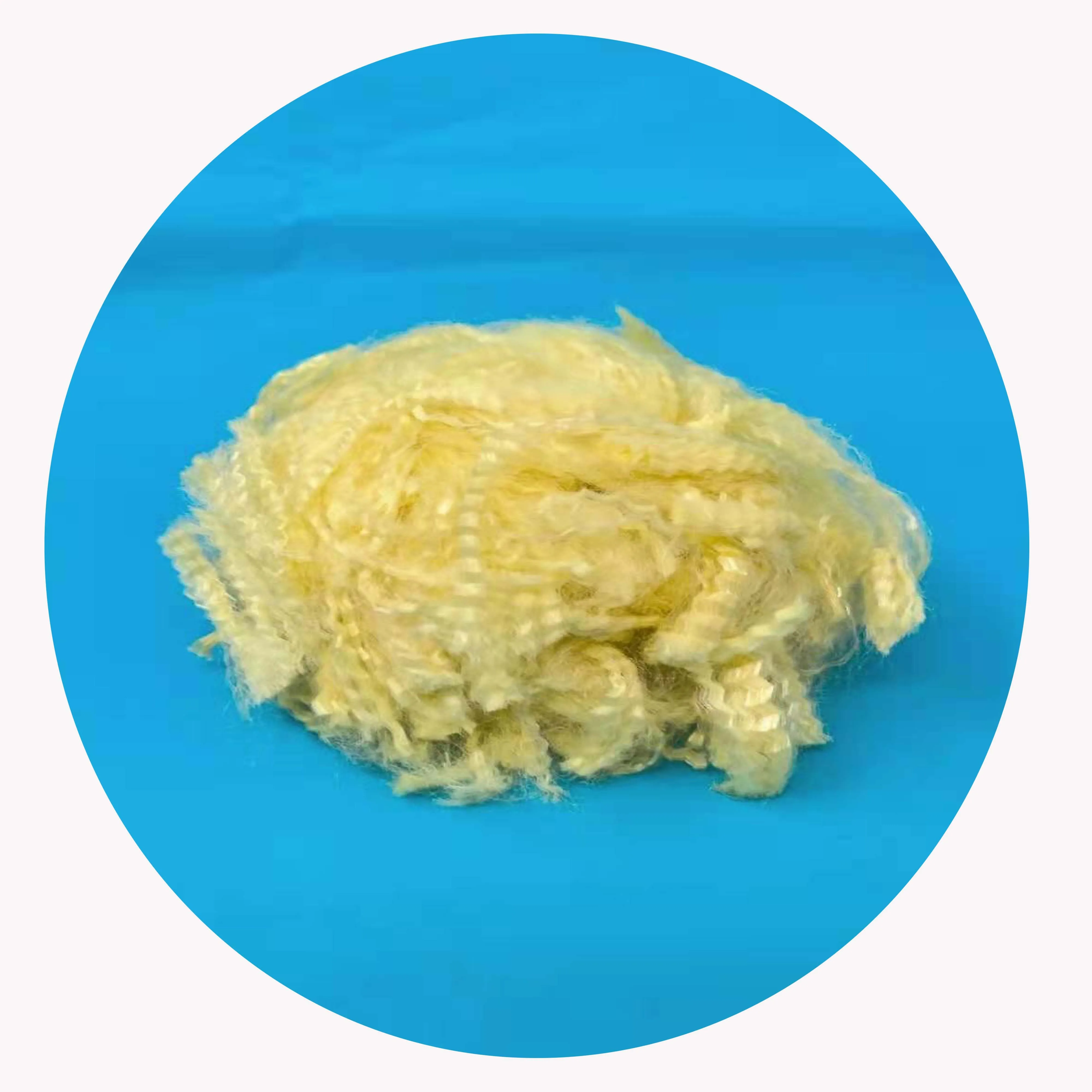 1.5D*51mm Golden Yellow Para Aramid Staple Fiber