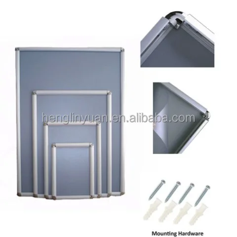 Wholesale Customization A1 Poster Frame 24x36 Movie Advertising Aluminium Poster Frame snap frame advertising poster