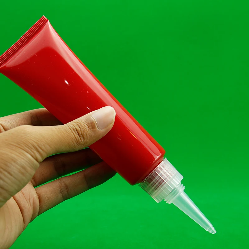 50ml 250ml red Empty Plastic Bottle BB Cream Tube Foundation soft Plastic Tube