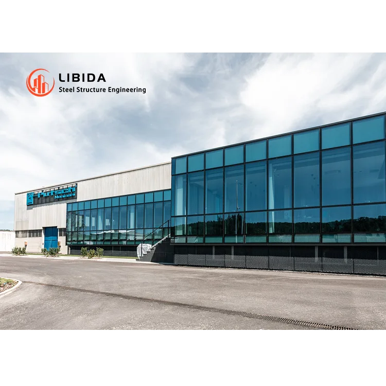 Customized Commercial Metal Building Light Prefabricated High Rise Steel Structure Office Hotel Building