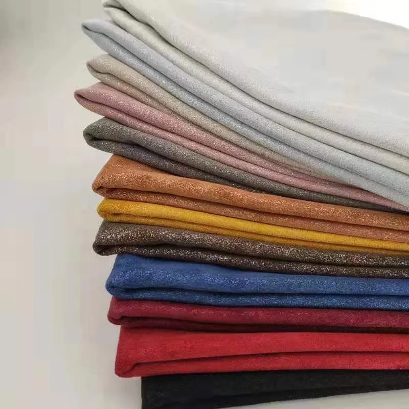 Different colors suede fabric for making shoes and garment