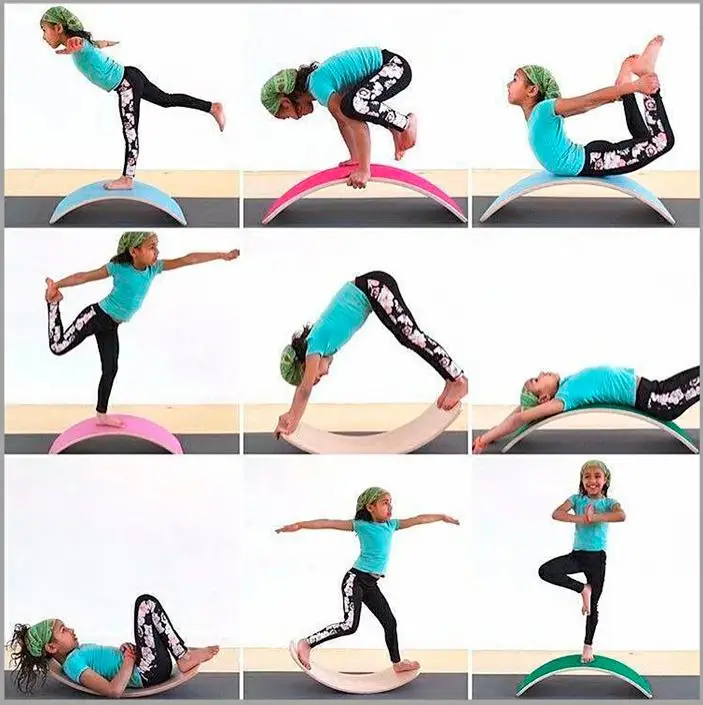 
Best Selling Baby Wood Toy Montessori Wobble Board Baby Balance Boat Toy Wooden Kids For Sale Balance Board 