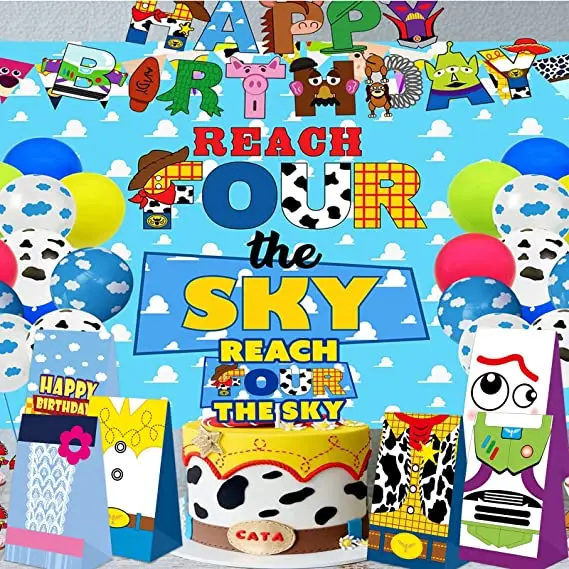 Custom kraft paper handle bag Toy Inspired Story Theme Party Favor Goody Treat Gift Bags for Kids Boys Girls Party Decorations