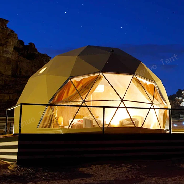 Роскошный сборный дом Desert Hotel для кемпинга Кемпинговый геодезический купол отдыха