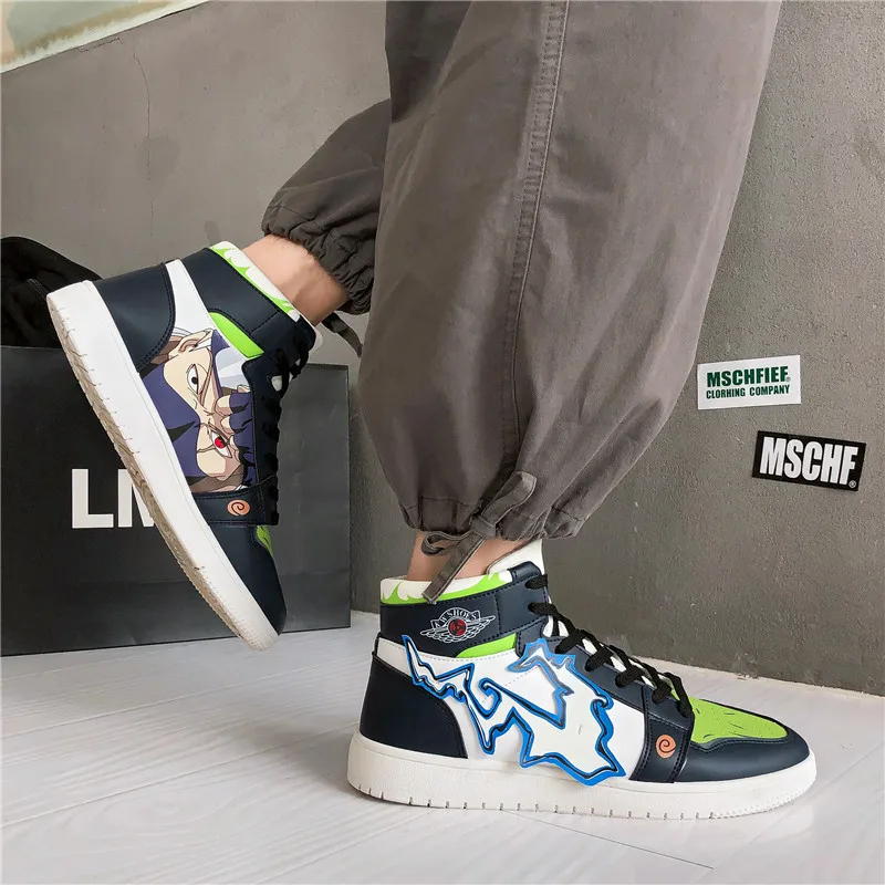 Breathable New Arrived New Design Air Casual Skateboard Shoes Fashion Women Ladies Men High top Leather Sport Anime Sneakers