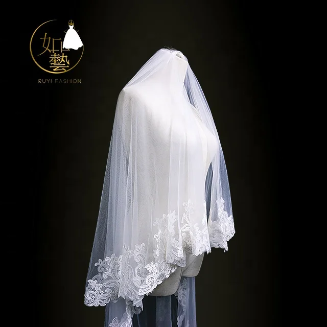 
Hot sell High Quality 2021 new style Wedding veil simple bridal veil Premium Tulle veil 