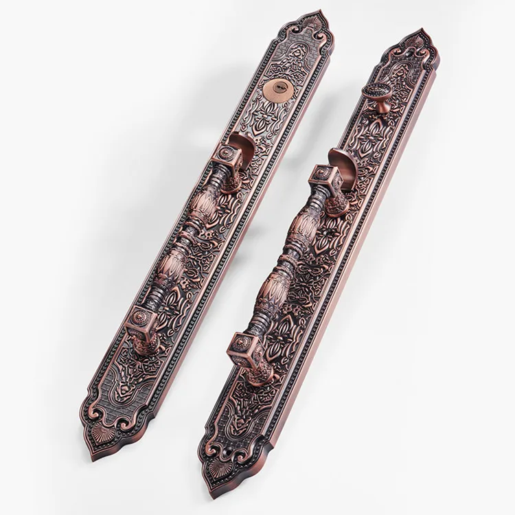 European style Luxury Villa  Door Lock Hardware Wooden Door Handle 9803L