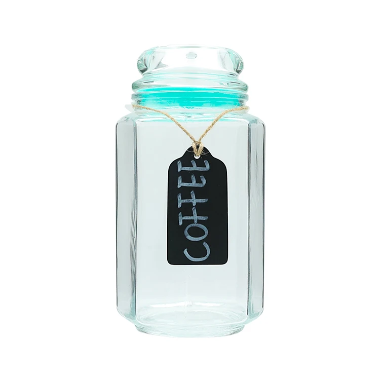 Airtight Glass Cookie Jar Airtight Food Jars Canister Sets Honey Glass Storage Jar Kitchen Counter With Glass Lid And Label